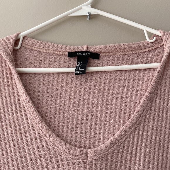 Forever 21 Waffle Knit Lightweight Hoodie - Picture 4 of 6